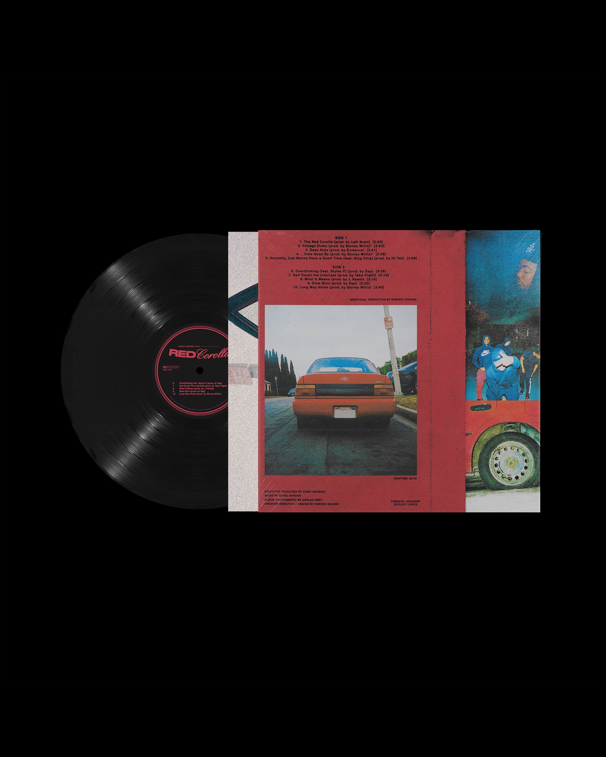 Red Corolla (Black Vinyl)